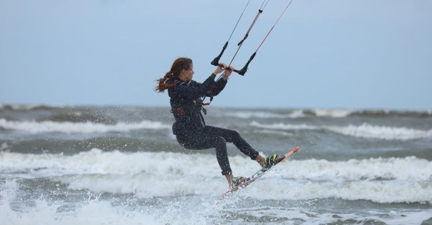 Jump Rope Brands - A Woman Enjoys Kite Boarding