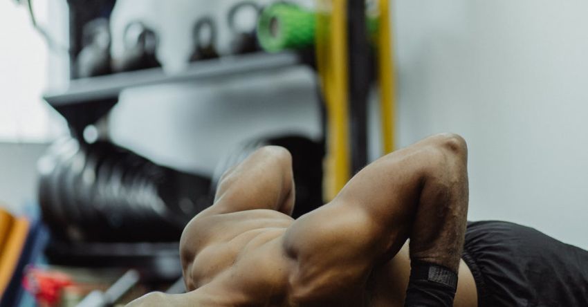 Kettlebells - A Man Doing Kettlebell Push-Ups