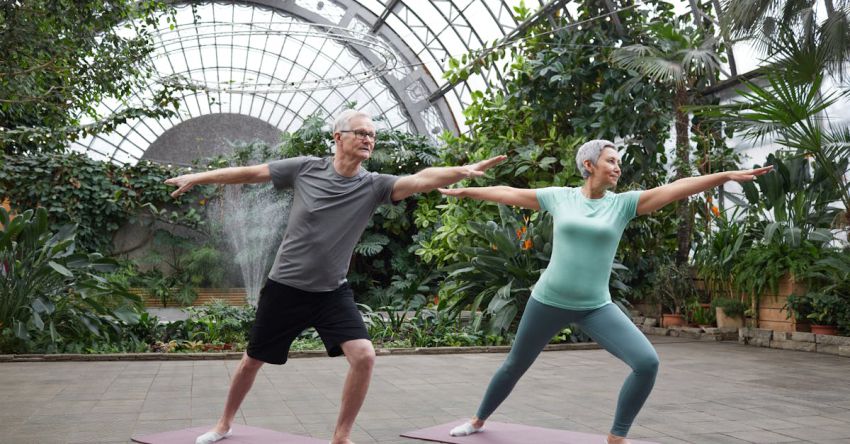 Yoga Mats - Couple Practicing Yoga