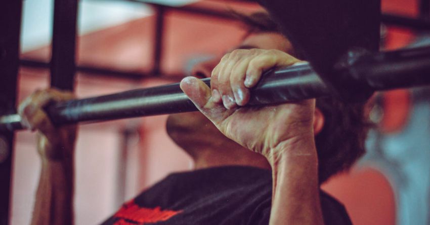 Pull-up Bar Exercises - Man In Black Crew-neck Shirt Doing Pull-ups